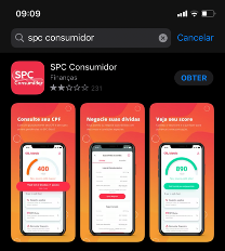 Aplicativo SPC Consumidor para consulta de CPF